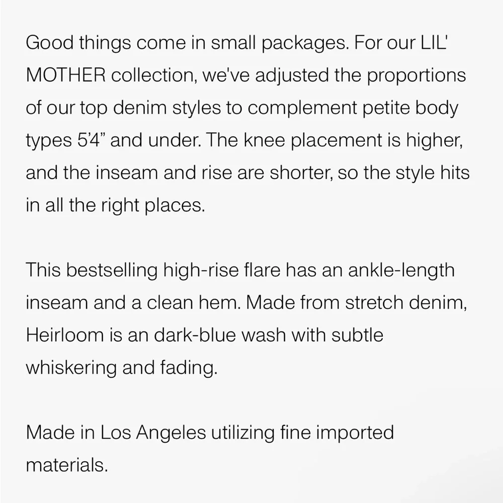 Mother Lil Hustler High Rise Ankle Flare Jean Sz 29P - Picture 7 of 7